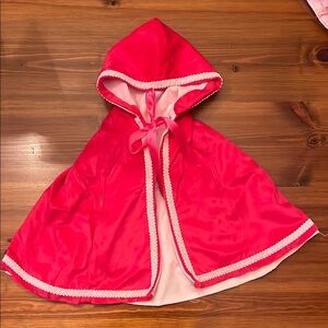 American Girl Handmade Pink Hooded Cape / Cloak - Samantha / Felicity pattern